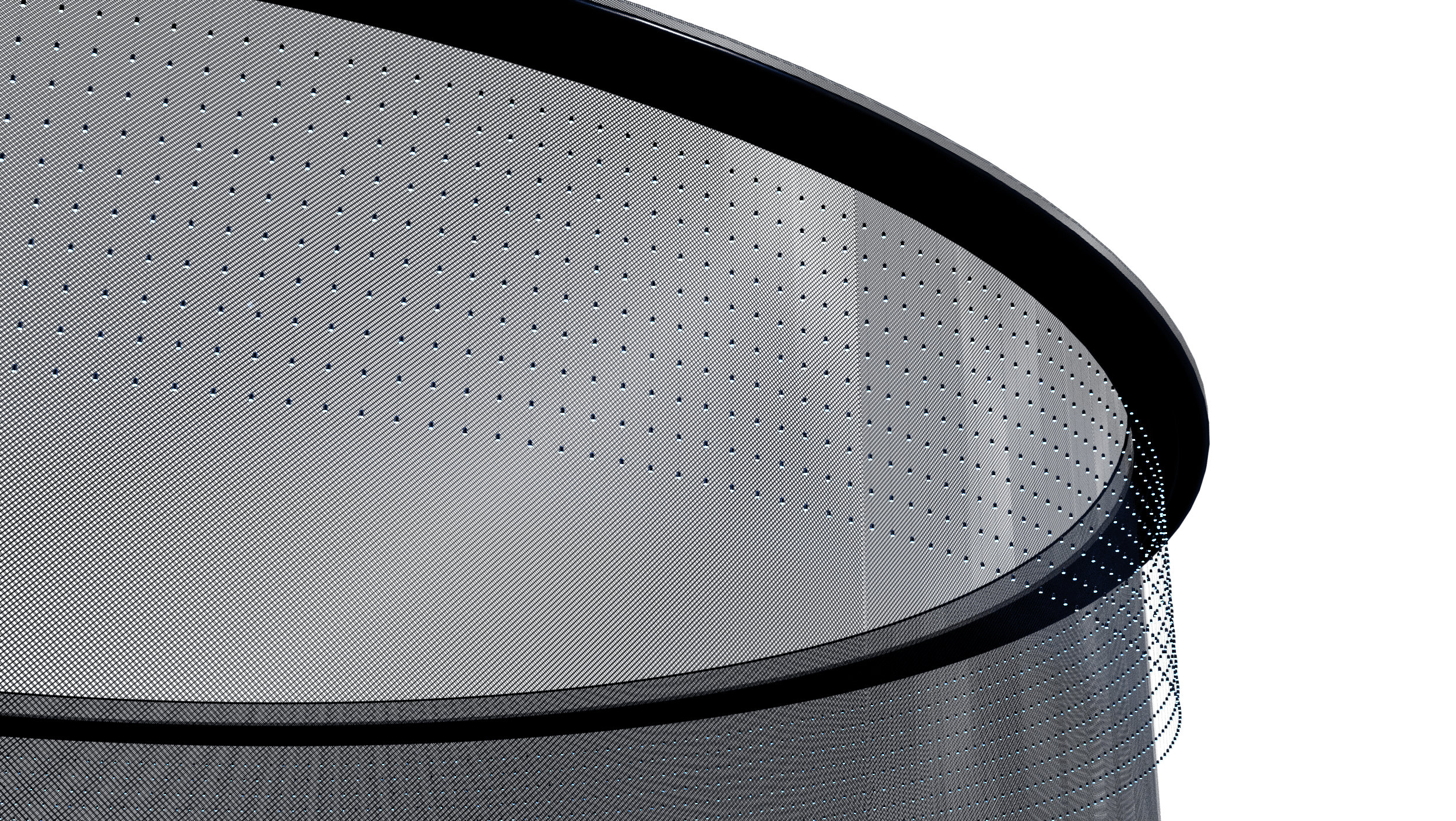 LiceDefence trap interior simulation showing LED grid